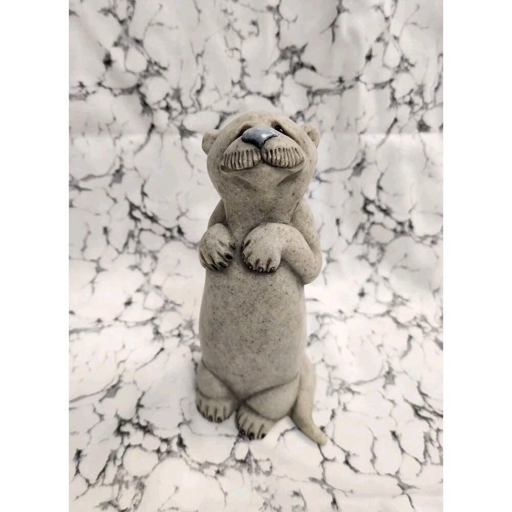 QUARRY CRITTERS SECOND NATURE DESIGN OSCAR THE OTTER FIGURINE NWOT Or Box